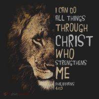 Christian I Can Do All Things Through Christ Lion Faith Hat thumb 2