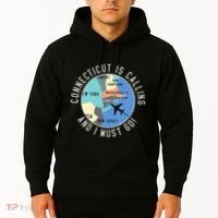Connecticut Is Calling And I Must Go Connecticut State Hoodie thumb 2