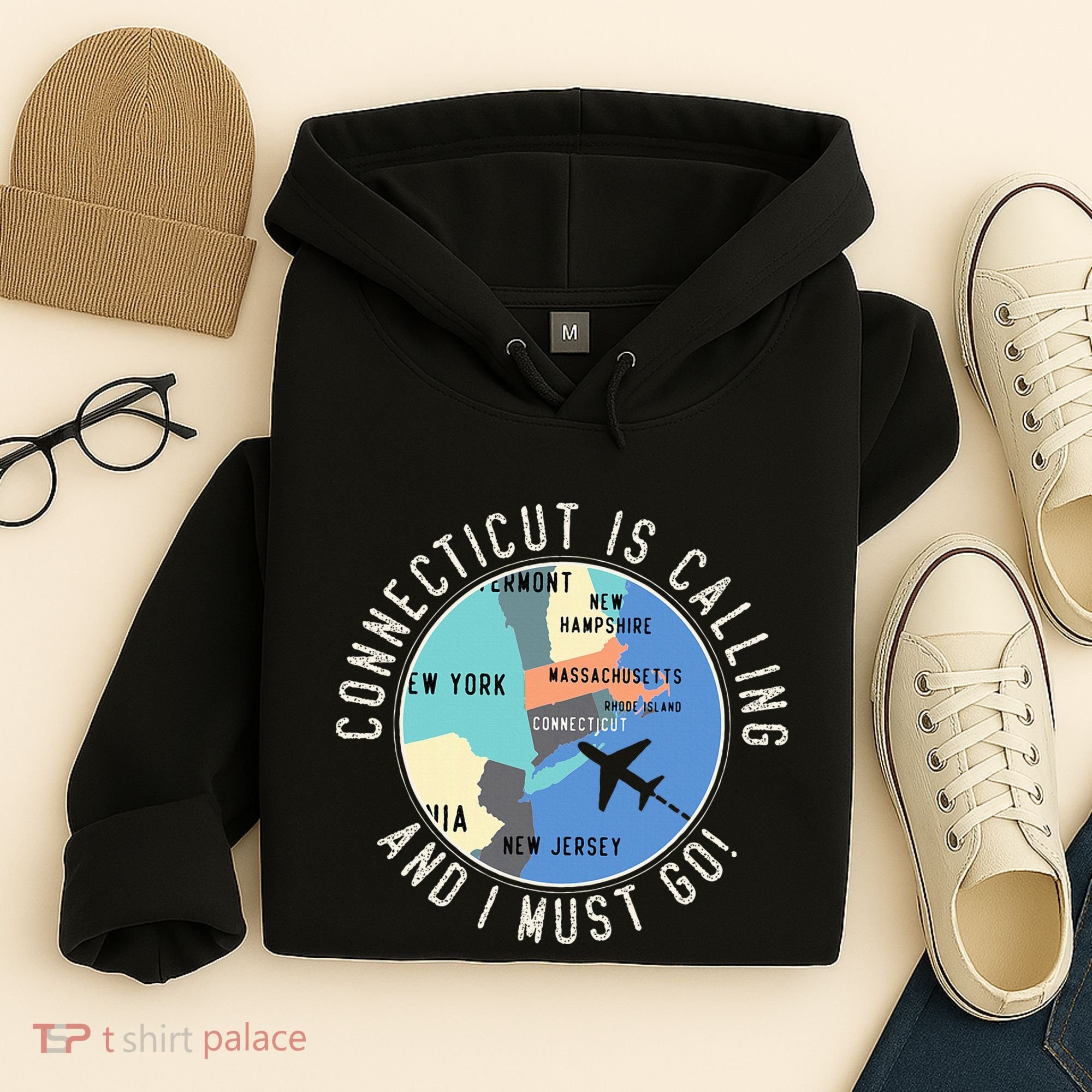 Connecticut Is Calling And I Must Go Connecticut State Hoodie