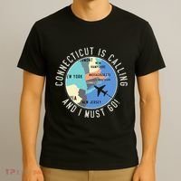 Connecticut Is Calling And I Must Go Connecticut State T-Shirt thumb 3