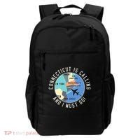 Connecticut Is Calling And I Must Go Connecticut State Backpack thumb 0