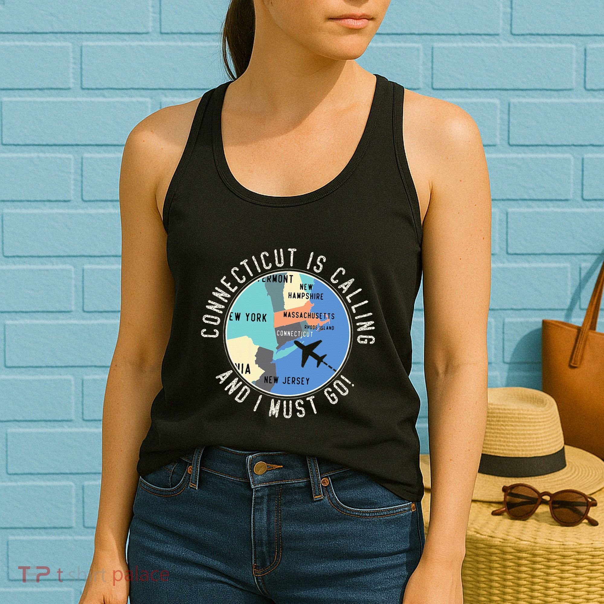 Connecticut Is Calling And I Must Go Connecticut State Women's Tank Top