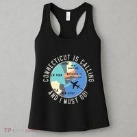 Connecticut Is Calling And I Must Go Connecticut State Women's Tank Top thumb 3