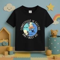 Connecticut Is Calling And I Must Go Connecticut State Toddler T-Shirt thumb 3