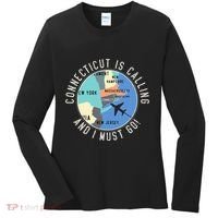 Connecticut Is Calling And I Must Go Connecticut State Women's Long Sleeve Shirt thumb 0