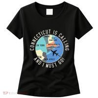 Connecticut Is Calling And I Must Go Connecticut State Women's T-Shirt thumb 0