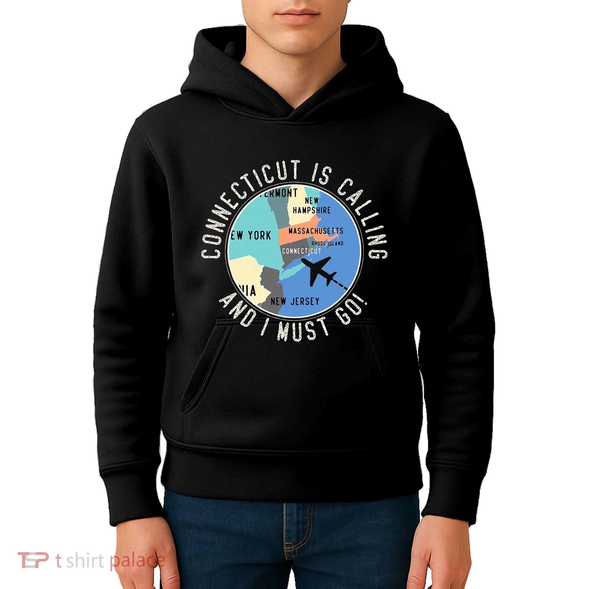 Connecticut Is Calling And I Must Go Connecticut State Kids Hoodie