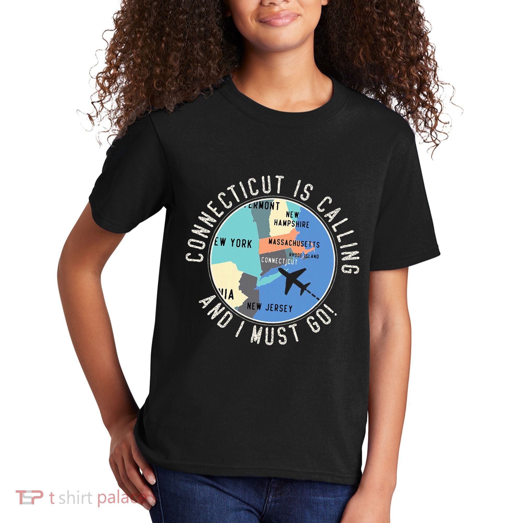 Connecticut Is Calling And I Must Go Connecticut State Kids T-Shirt