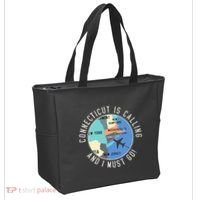 Connecticut Is Calling And I Must Go Connecticut State Tote Bag thumb 2