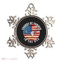 Cicadas Sounds Of Summer In The USA Flag Ornament thumb 0