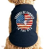 Cicadas Sounds Of Summer In The USA Flag Doggie Tank thumb 0