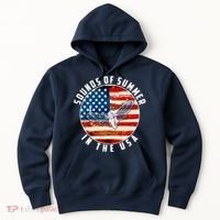 Cicadas Sounds Of Summer In The USA Flag Hoodie thumb 0