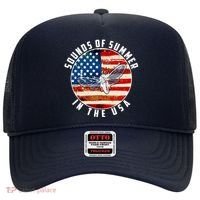 Cicadas Sounds Of Summer In The USA Flag Hat thumb 0