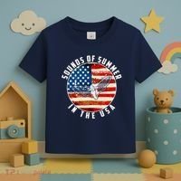 Cicadas Sounds Of Summer In The USA Flag Toddler T-Shirt thumb 3