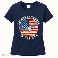 Cicadas Sounds Of Summer In The USA Flag Women's T-Shirt thumb 0