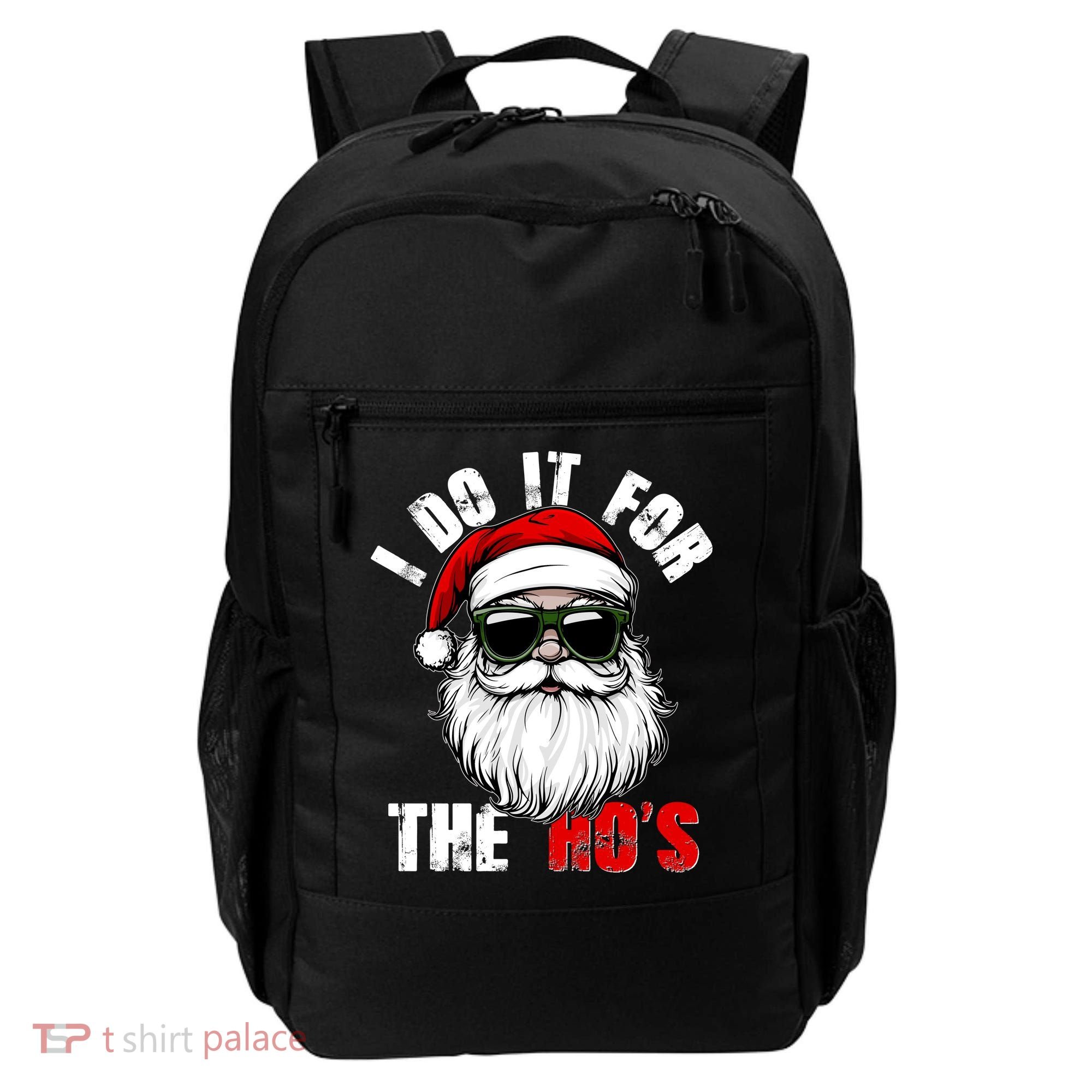 Christmas I Do It For The Hos Santa Claus Backpack