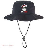 Christmas I Do It For The Hos Santa Claus Bucket Hat thumb 0