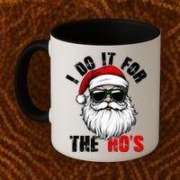 Christmas I Do It For The Hos Santa Claus Coffee Mug thumb 2