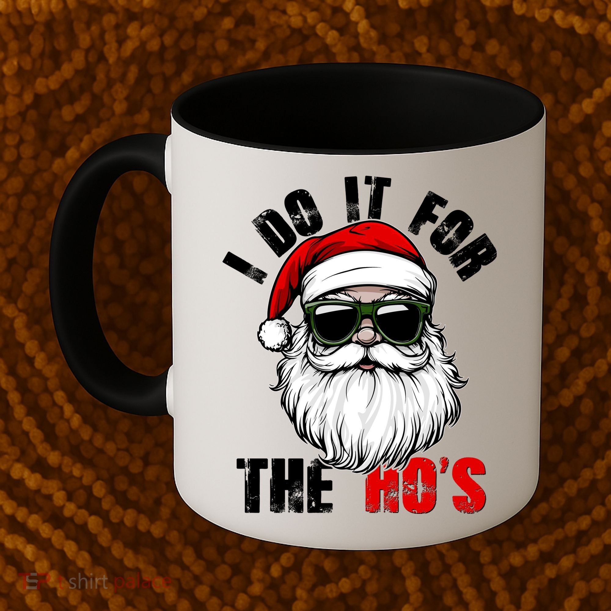 Christmas I Do It For The Hos Santa Claus Coffee Mug