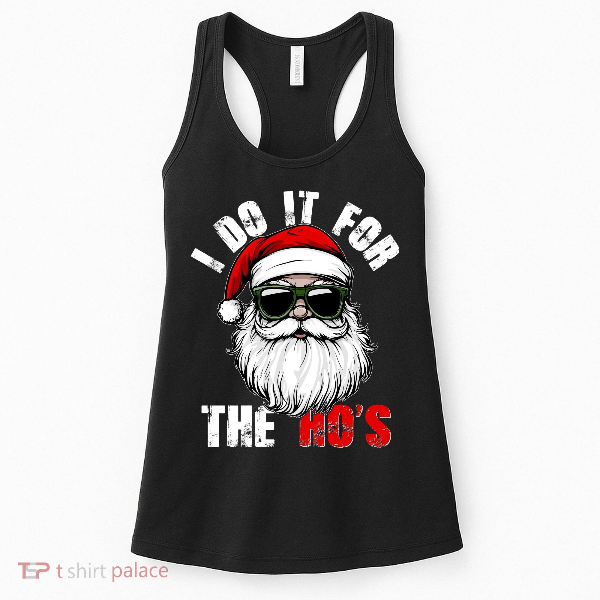 Christmas I Do It For The Hos Santa Claus Women's Tank Top