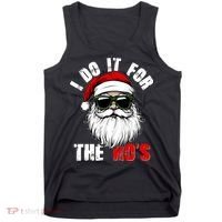 Christmas I Do It For The Hos Santa Claus Tank Top thumb 0