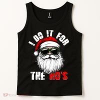 Christmas I Do It For The Hos Santa Claus Tank Top thumb 2