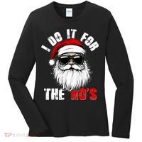 Christmas I Do It For The Hos Santa Claus Women's Long Sleeve Shirt thumb 0