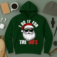 Christmas I Do It For The Hos Santa Claus Hoodie thumb 3
