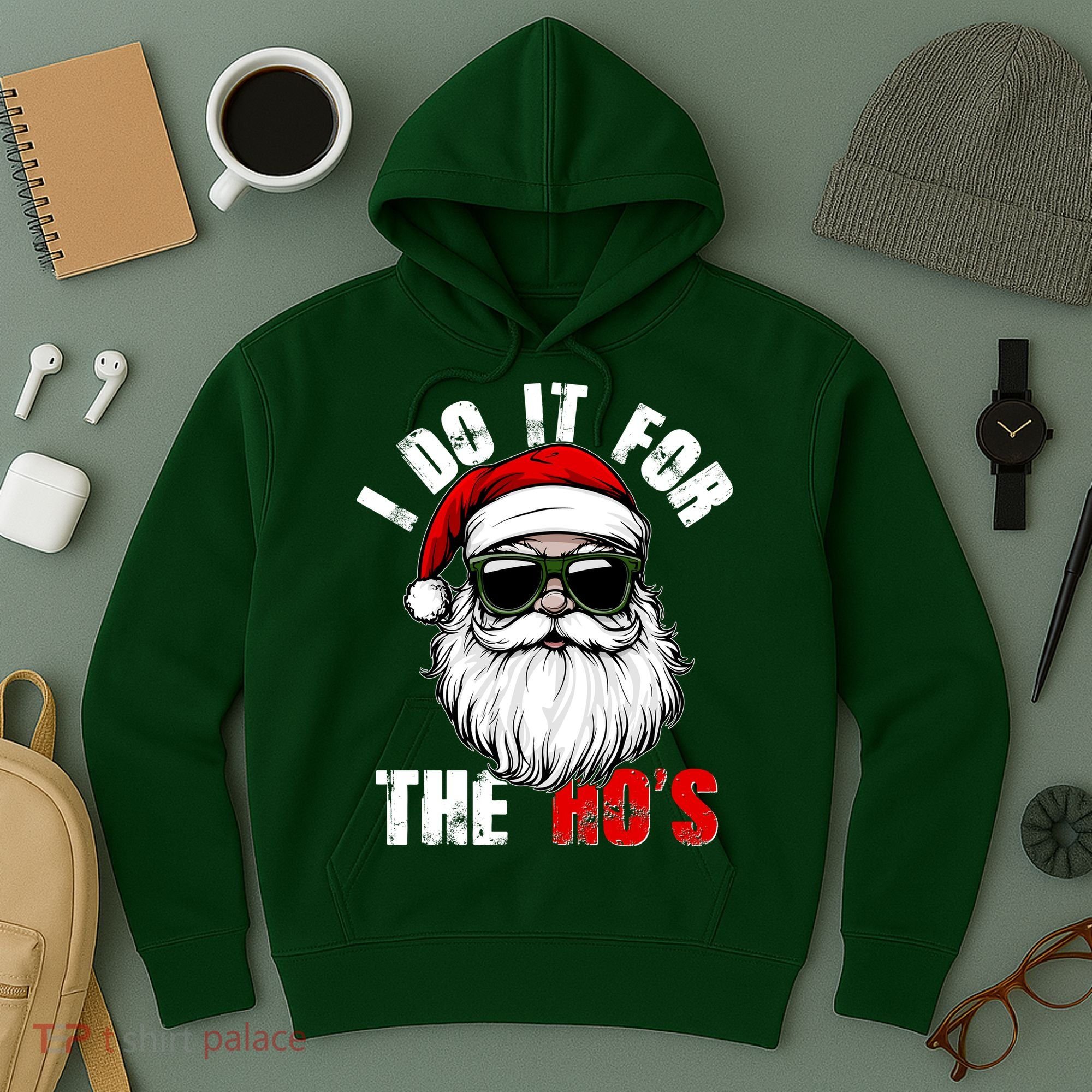 Christmas I Do It For The Hos Santa Claus Hoodie
