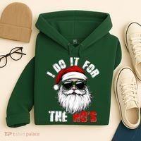 Christmas I Do It For The Hos Santa Claus Hoodie thumb 4