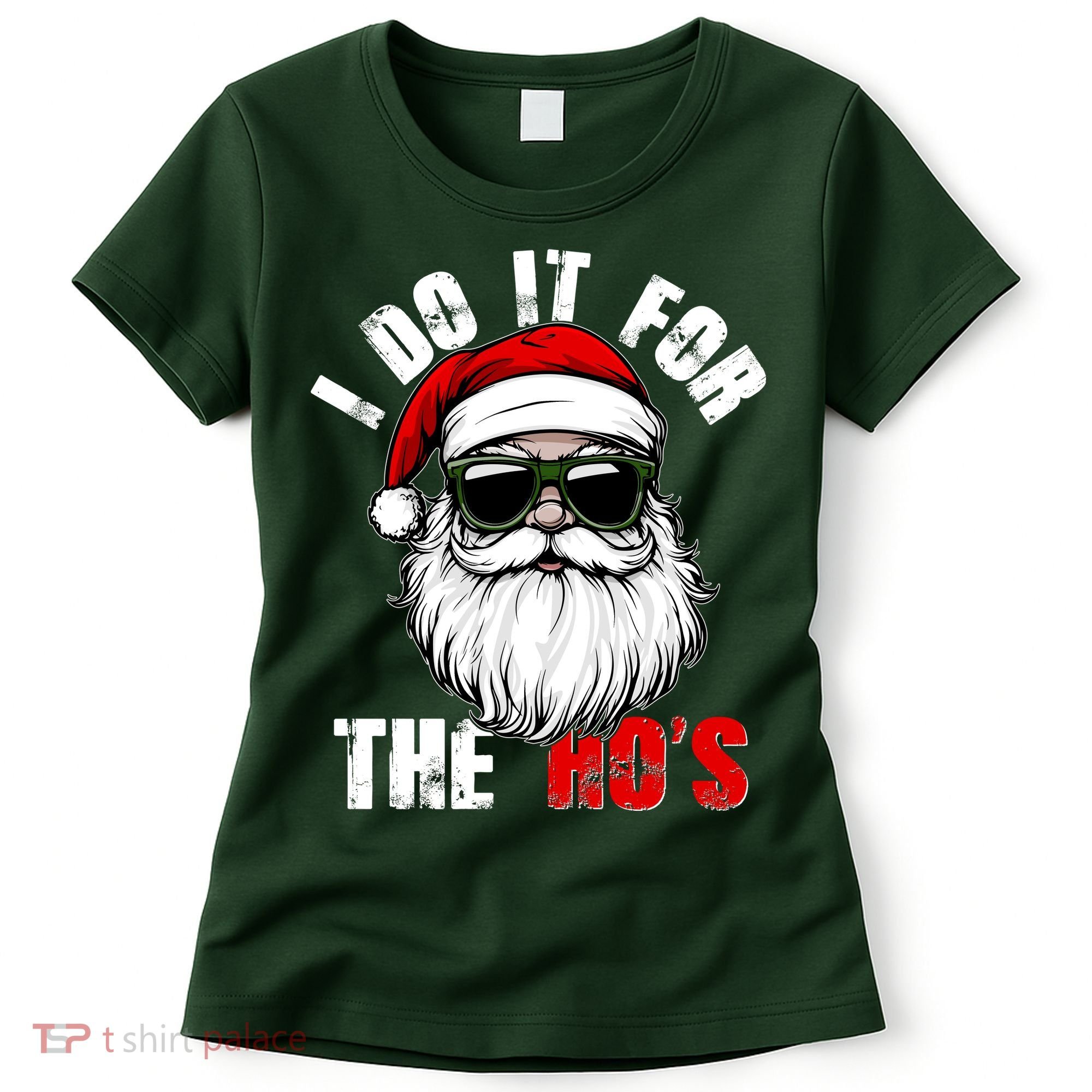 Christmas I Do It For The Hos Santa Claus Women's T-Shirt