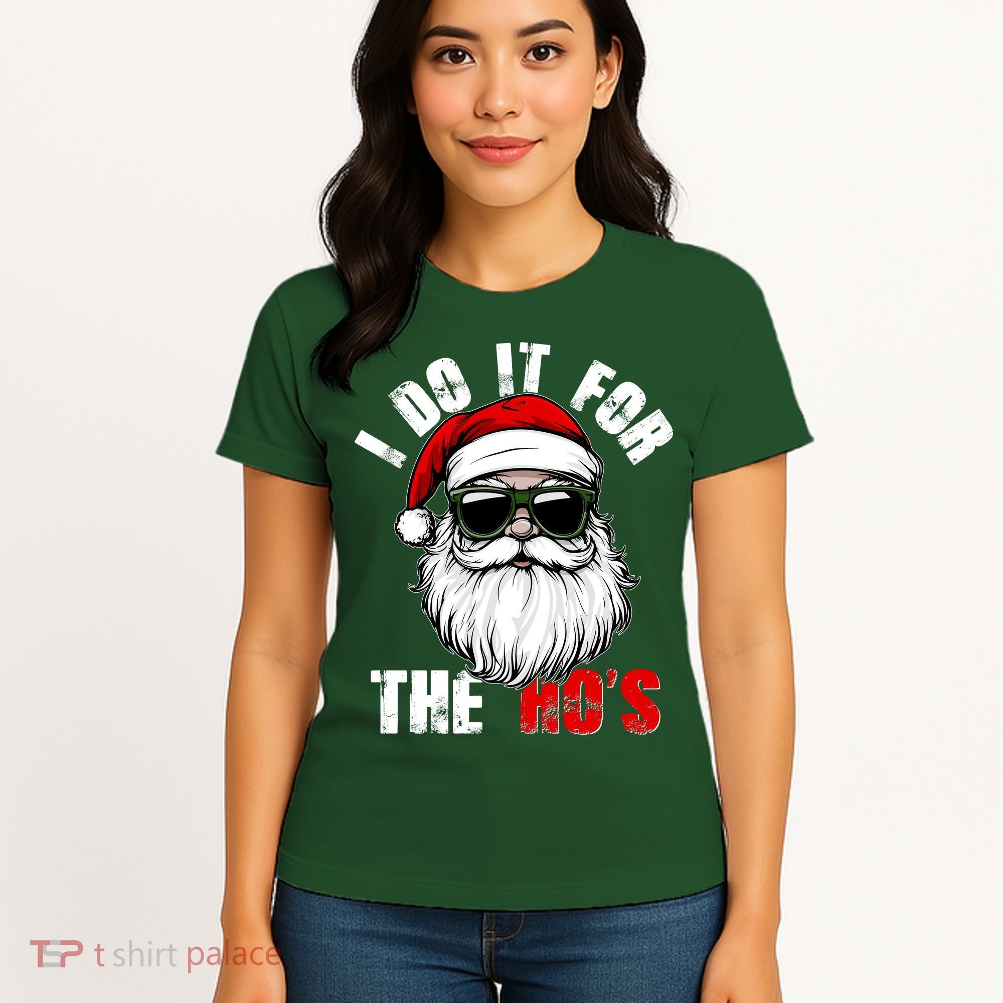 Christmas I Do It For The Hos Santa Claus Women's T-Shirt