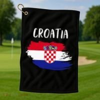 Croatia Indepedence Day Croatia Flag Golf Towel thumb 1
