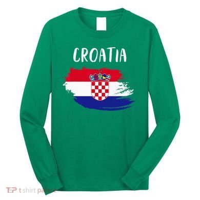 Croatia Indepedence Day Croatia Flag Long Sleeve Shirt