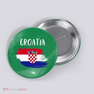 Croatia Indepedence Day Croatia Flag Button