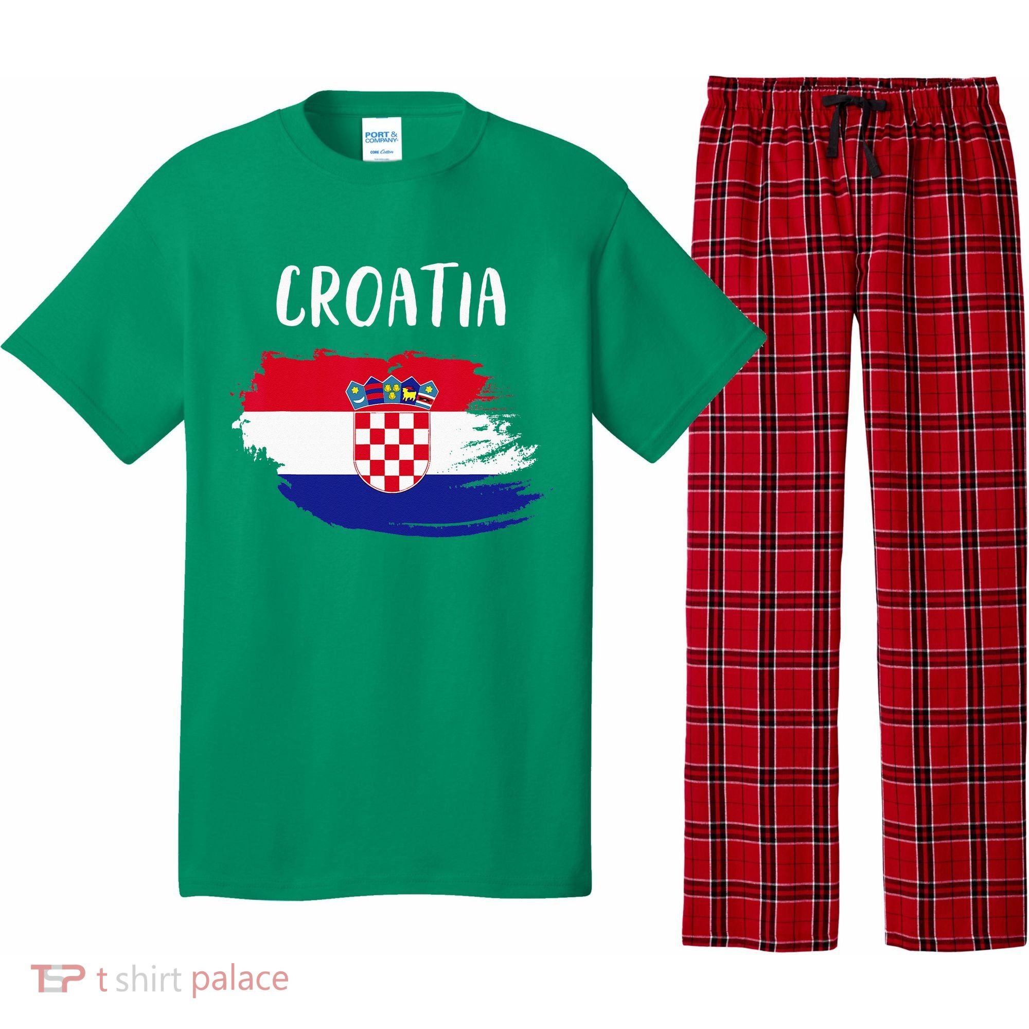 Croatia Indepedence Day Croatia Flag Pajama Set