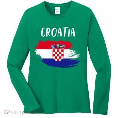 Croatia Indepedence Day Croatia Flag Women's Long Sleeve Shirt