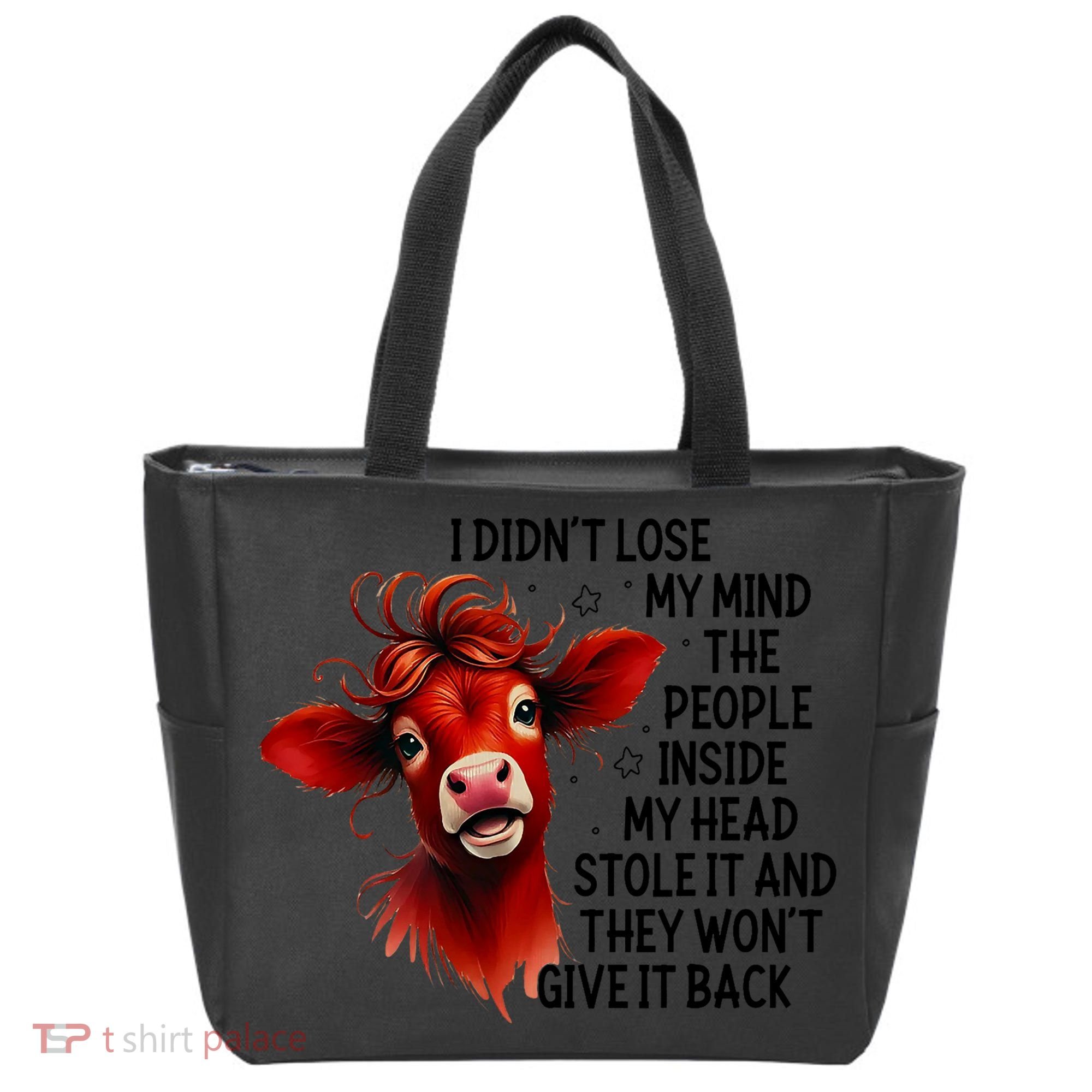 Cow I DidnT Lose My Mind The People Inside My Head Stole It Tote Bag
