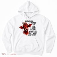 Cow I DidnT Lose My Mind The People Inside My Head Stole It Hoodie thumb 0