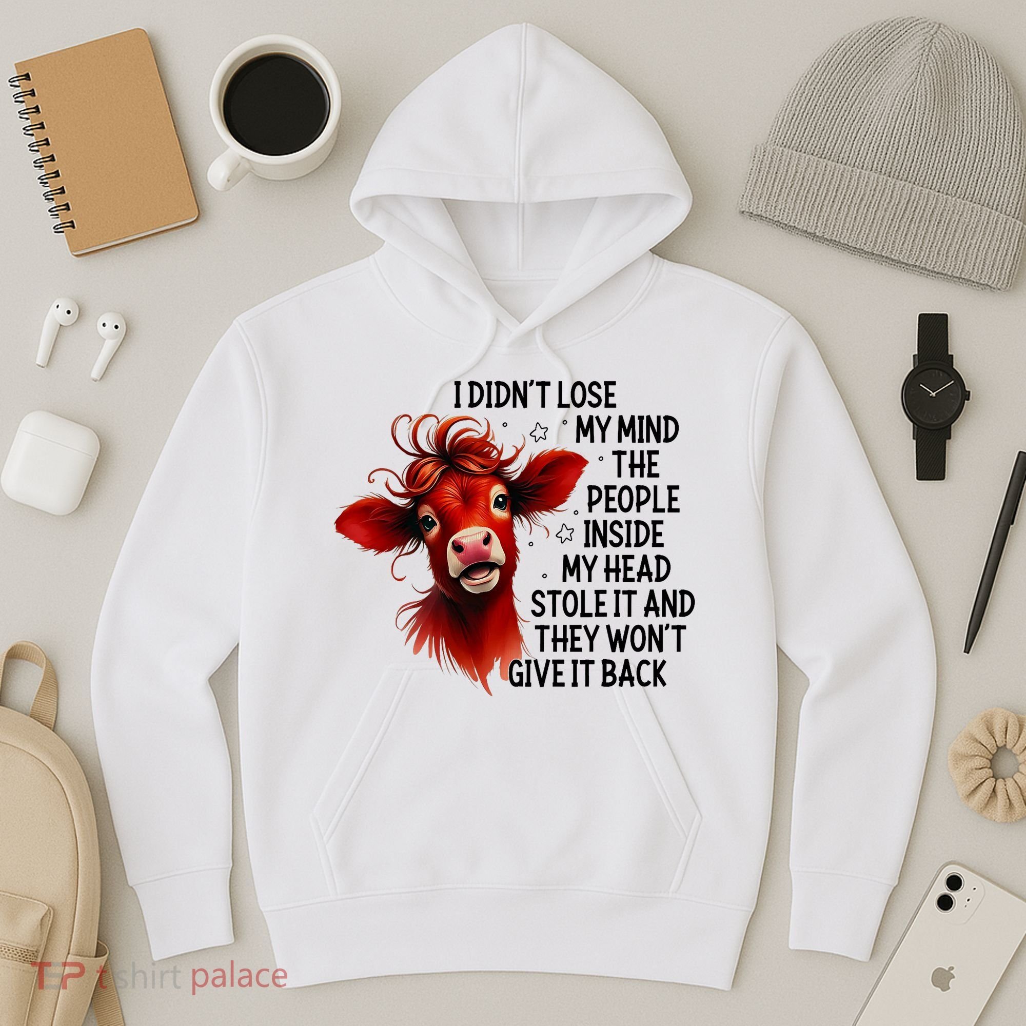 Cow I DidnT Lose My Mind The People Inside My Head Stole It Hoodie