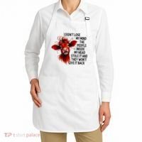 Cow I DidnT Lose My Mind The People Inside My Head Stole It Apron thumb 2