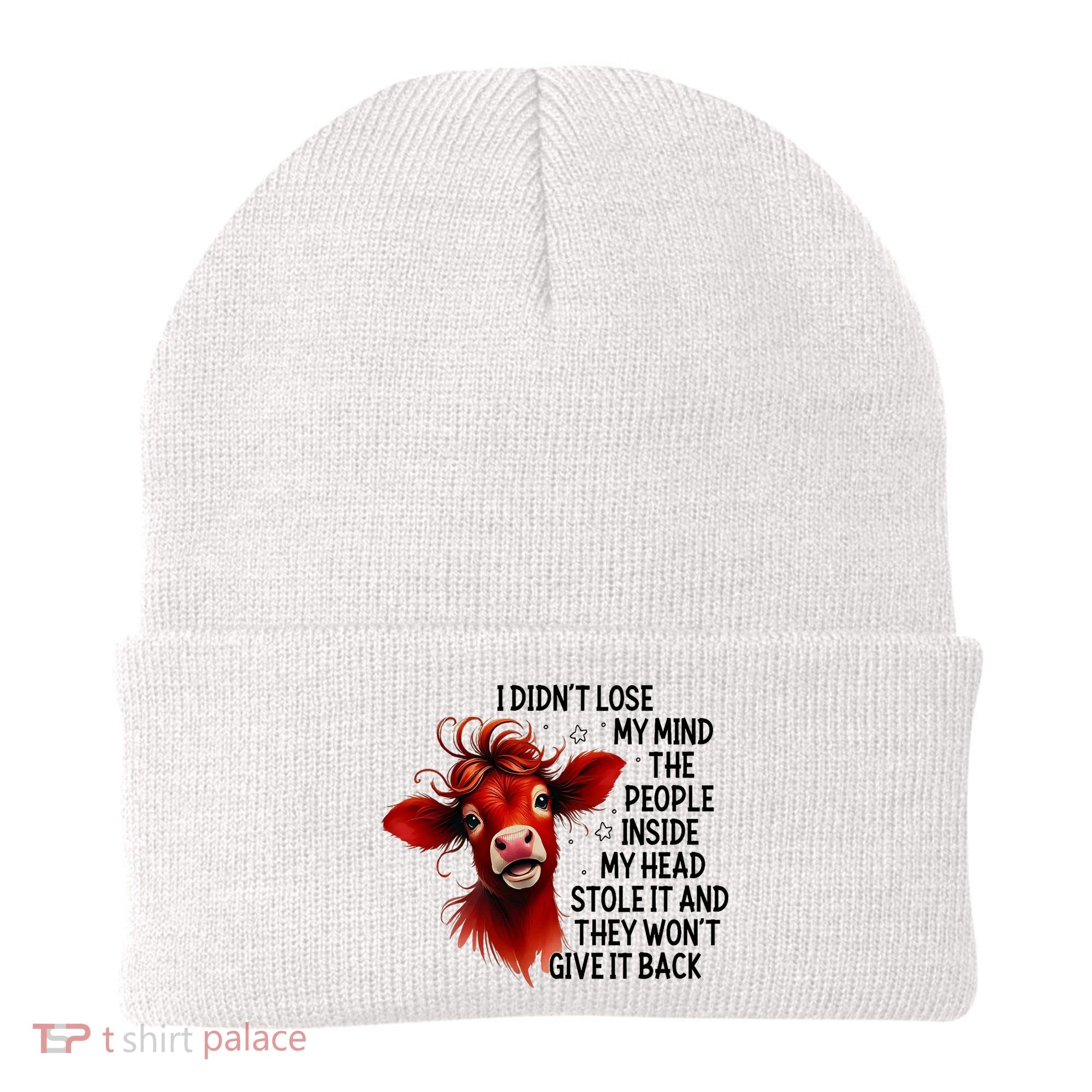 Cow I DidnT Lose My Mind The People Inside My Head Stole It Beanie