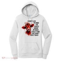 Cow I DidnT Lose My Mind The People Inside My Head Stole It Women's Hoodie thumb 0