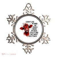 Cow I DidnT Lose My Mind The People Inside My Head Stole It Ornament thumb 0