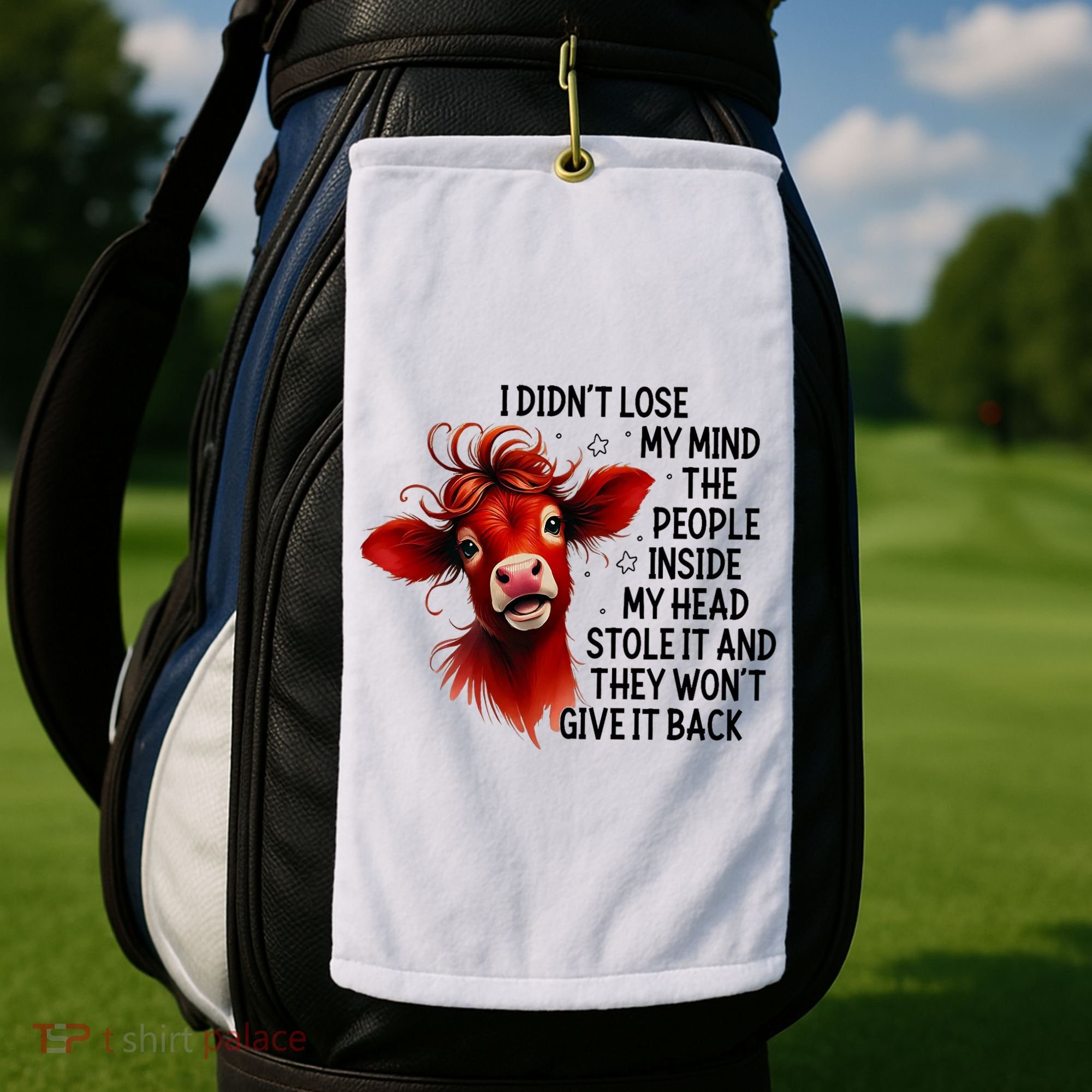 Cow I DidnT Lose My Mind The People Inside My Head Stole It Golf Towel