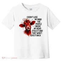 Cow I DidnT Lose My Mind The People Inside My Head Stole It Toddler T-Shirt thumb 0