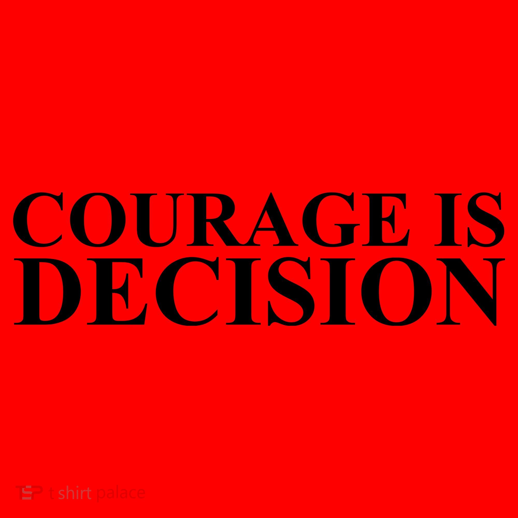 Courage Is Decision Santa Hat