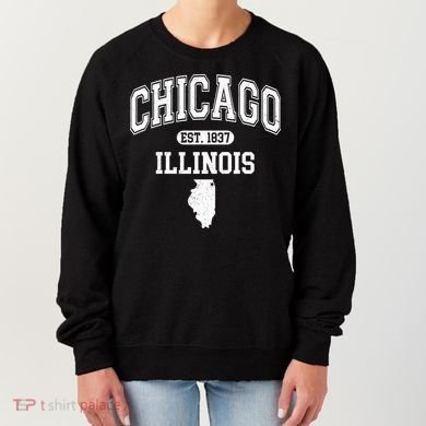 Chicago Illinois Est 1837 Varsity Women's Sweatshirt
