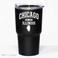 Chicago Illinois Est 1837 Varsity Tumbler thumb 0