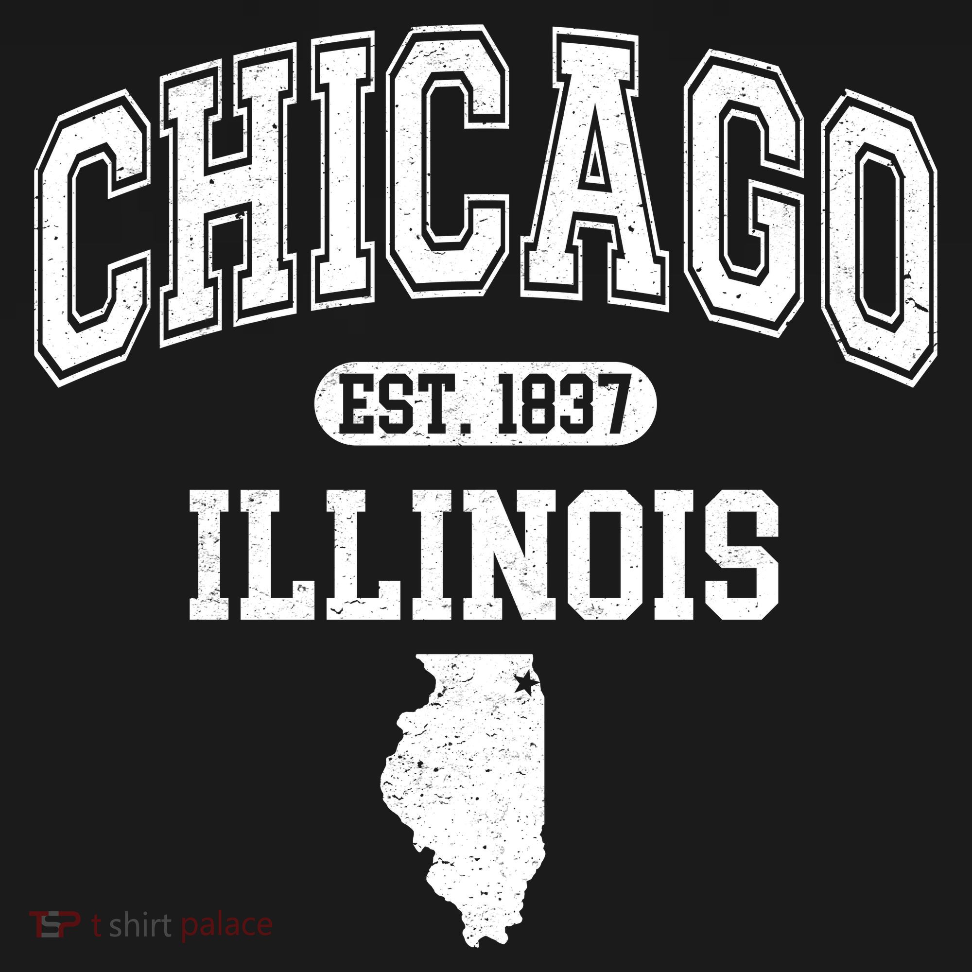 Chicago Illinois Est 1837 Varsity Women's Tank Top